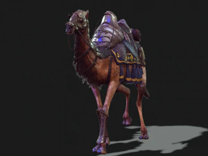 Camel - Desert - CAMEL ANIMATED 3D Model