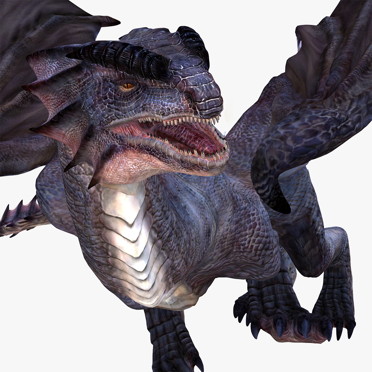 DRAGON FLYING DRAGON 3D MODEL 3D Model .c4d .max .obj .3ds .fbx .stl .blend 