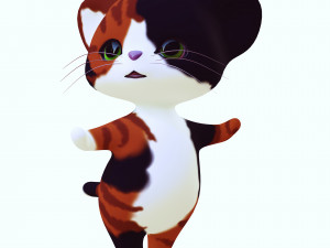 CAT KIDS CARTOON Modèle 3D