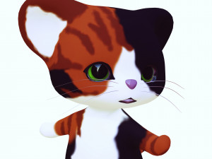 CAT KIDS CARTOON Modèle 3D