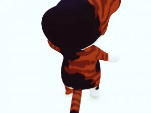 CAT KIDS CARTOON 3D Model