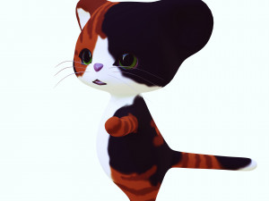 CAT KIDS CARTOON Modèle 3D