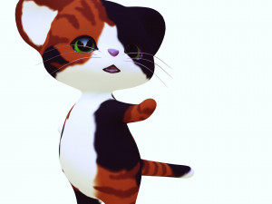 CAT KIDS CARTOON Modèle 3D