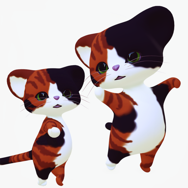CAT KIDS CARTOON Modèle 3D .c4d .max .obj .3ds .fbx .stl .blend 
