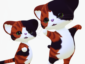 CAT KIDS CARTOON 3D Model