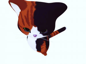 CAT KIDS CARTOON 3D Model