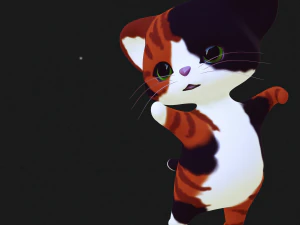 CAT KIDS CARTOON 3D Model