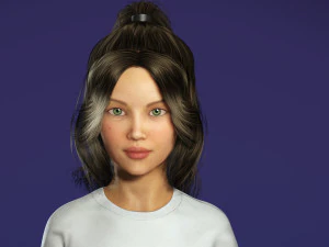 Girl REALISTIC WOMAN AND GIRL 3D MODEL 3D Model