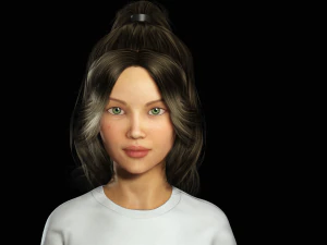 Girl REALISTIC WOMAN AND GIRL 3D MODEL 3D Model
