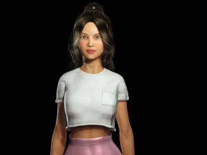 Girl REALISTIC WOMAN AND GIRL 3D MODEL Modelo 3D