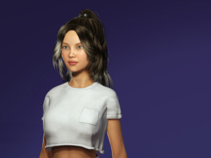 Girl REALISTIC WOMAN AND GIRL 3D MODEL Modelo 3D