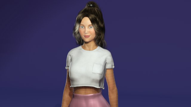 The Sims Resource - Varis Fishnet Shirt