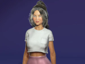 Girl REALISTIC WOMAN AND GIRL 3D MODEL 3D Model