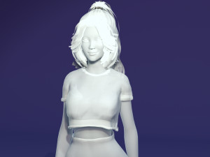 Girl REALISTIC WOMAN AND GIRL 3D MODEL Modelo 3D