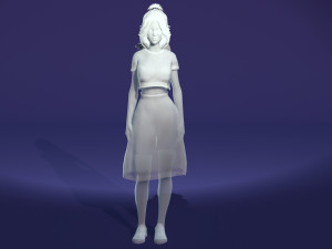 Girl REALISTIC WOMAN AND GIRL 3D MODEL Modelo 3D