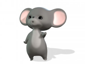 MOUSE CARTOON MOUSE KIDS CHILD 3D Модель