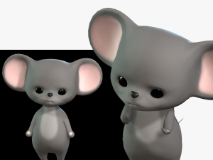 MOUSE CARTOON MOUSE KIDS CHILD 3D Модель