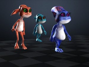 CAT CARTOON PACK FELINE CHILD CAT Modèle 3D