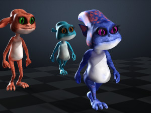 CAT CARTOON PACK FELINE CHILD CAT Modèle 3D