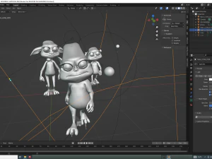 CAT CARTOON PACK FELINE CHILD CAT 3D Model