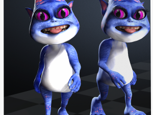 CAT CARTOON PACK FELINE CHILD CAT Modèle 3D