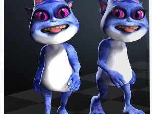 CAT CARTOON PACK FELINE CHILD CAT 3D Model