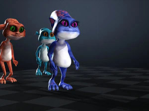 CAT CARTOON PACK FELINE CHILD CAT 3D Model