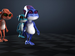 CAT CARTOON PACK FELINE CHILD CAT Modèle 3D