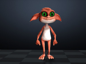 CAT CARTOON KID CHILD CAT 3D 模型