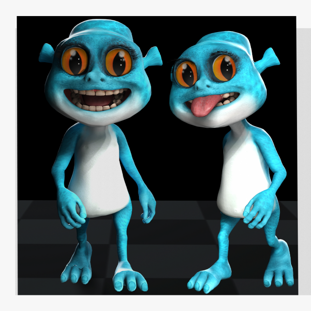 CAT CARTOON KID CAT - CHILDRENS 3D Модель .c4d .max .obj .3ds .fbx .stl .blend 