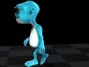 GATO DESENHO ANIMADO KID CAT - CRIAN&Ccedil;AS Modelo 3D
