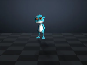 GATO DESENHO ANIMADO KID CAT - CRIAN&Ccedil;AS Modelo 3D