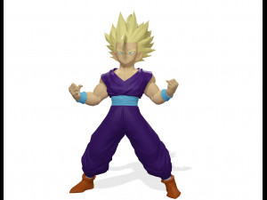 DOWNLOAD 3D MODEL SON GOHAN DRAGON BALL DRAGON BALL DINOSAUR AVATAR CHARACTER POKMON 3D Model