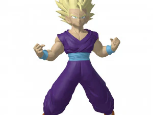DOWNLOAD 3D MODEL SON GOHAN DRAGON BALL DRAGON BALL DINOSAUR AVATAR CHARACTER POKMON 3D Model