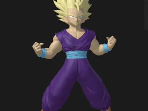 DOWNLOAD 3D MODEL SON GOHAN DRAGON BALL DRAGON BALL DINOSAUR AVATAR CHARACTER POKMON 3D Model