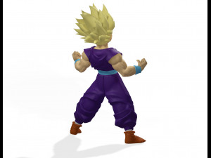 DOWNLOAD 3D MODEL SON GOHAN DRAGON BALL DRAGON BALL DINOSAUR AVATAR CHARACTER POKMON 3D Model
