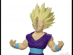 DOWNLOAD 3D MODEL SON GOHAN DRAGON BALL DRAGON BALL DINOSAUR AVATAR CHARACTER POKMON 3D Model