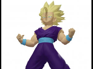 DOWNLOAD 3D MODEL SON GOHAN DRAGON BALL DRAGON BALL DINOSAUR AVATAR CHARACTER POKMON 3D Model