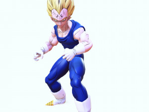 DOWNLOAD VEGETA 3D MODEL - ANIMATED FOR BLENDER-FBX-UNITY-MAYA-UNREAL-C4D-3DS MAX - 3D PRINTING DOWN Model 3D