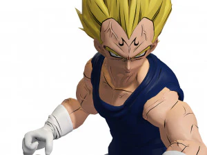 DOWNLOAD VEGETA 3D MODEL - ANIMATED FOR BLENDER-FBX-UNITY-MAYA-UNREAL-C4D-3DS MAX - 3D PRINTING DOWN 3D Model