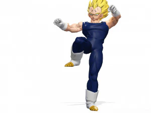 DOWNLOAD VEGETA 3D MODEL - ANIMATED FOR BLENDER-FBX-UNITY-MAYA-UNREAL-C4D-3DS MAX - 3D PRINTING DOWN 3D Model