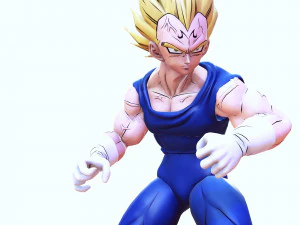 DOWNLOAD VEGETA 3D MODEL - ANIMATED FOR BLENDER-FBX-UNITY-MAYA-UNREAL-C4D-3DS MAX - 3D PRINTING DOWN 3D Model