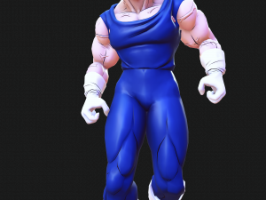 DOWNLOAD VEGETA 3D MODEL - ANIMATED FOR BLENDER-FBX-UNITY-MAYA-UNREAL-C4D-3DS MAX - 3D PRINTING DOWN Model 3D