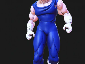 DOWNLOAD VEGETA 3D MODEL - ANIMATED FOR BLENDER-FBX-UNITY-MAYA-UNREAL-C4D-3DS MAX - 3D PRINTING DOWN 3D Model