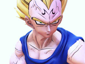 DOWNLOAD VEGETA 3D MODEL - ANIMATED FOR BLENDER-FBX-UNITY-MAYA-UNREAL-C4D-3DS MAX - 3D PRINTING DOWN Model 3D