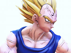 DOWNLOAD VEGETA 3D MODEL - ANIMATED FOR BLENDER-FBX-UNITY-MAYA-UNREAL-C4D-3DS MAX - 3D PRINTING DOWN 3D Model