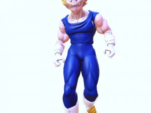 DOWNLOAD VEGETA 3D MODEL - ANIMATED FOR BLENDER-FBX-UNITY-MAYA-UNREAL-C4D-3DS MAX - 3D PRINTING DOWN 3D Model