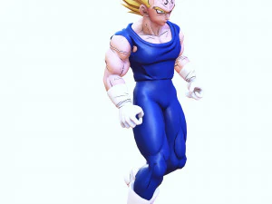 DOWNLOAD VEGETA 3D MODEL - ANIMATED FOR BLENDER-FBX-UNITY-MAYA-UNREAL-C4D-3DS MAX - 3D PRINTING DOWN 3D Model