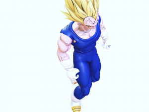 DOWNLOAD VEGETA 3D MODEL - ANIMATED FOR BLENDER-FBX-UNITY-MAYA-UNREAL-C4D-3DS MAX - 3D PRINTING DOWN 3D Model