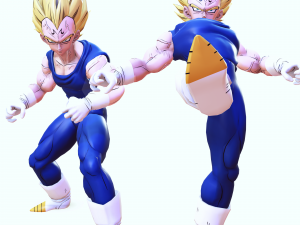 DOWNLOAD VEGETA 3D MODEL - ANIMATED FOR BLENDER-FBX-UNITY-MAYA-UNREAL-C4D-3DS MAX - 3D PRINTING DOWN Model 3D